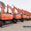 Máy xúc Develon bánh lốp DX190WA