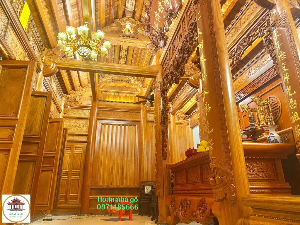 hình ảnh nhà gỗ 3 gian 1