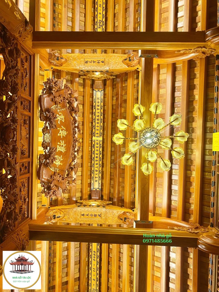 hình ảnh nhà gỗ 3 gian