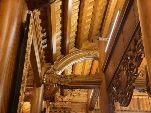 nhà gỗ đỏ 3 gian