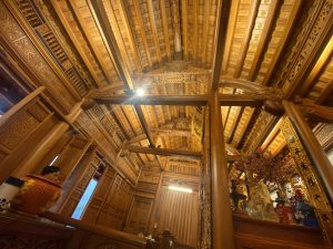 nhà gỗ đỏ 3 gian