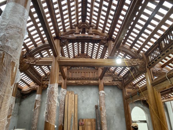 nhà gỗ lim 3 gian 